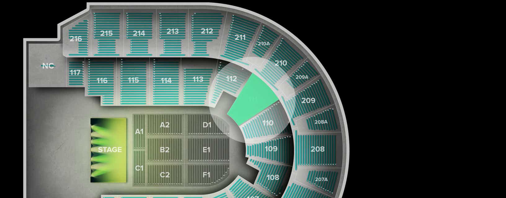Seat view from Lower