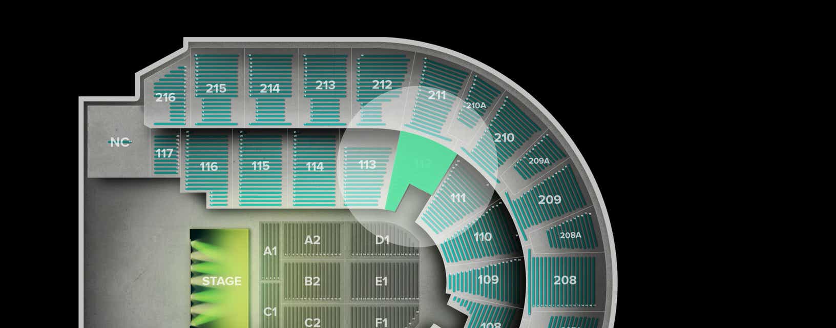 Seat view from Lower