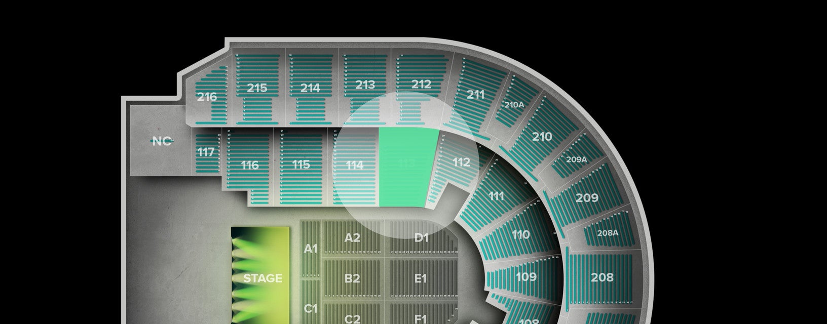 Seat view from Lower