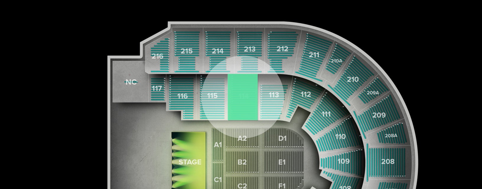 Seat view from Lower