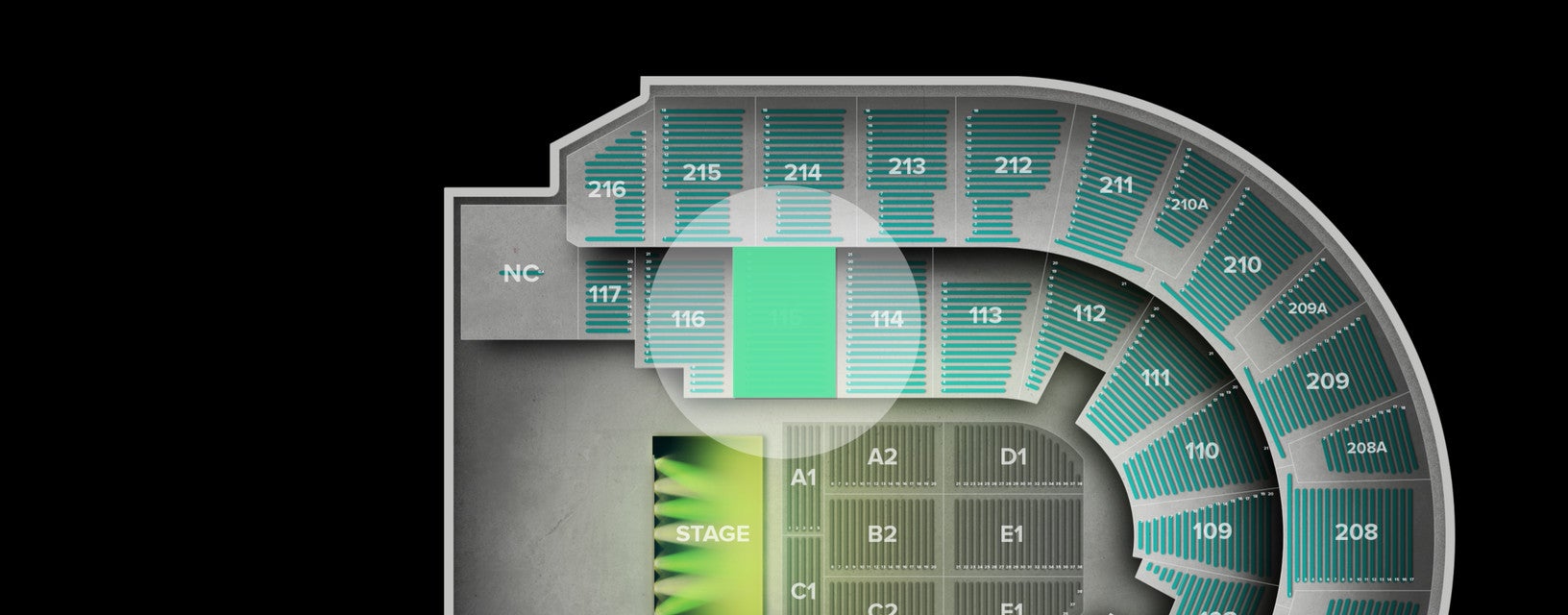 Seat view from Lower
