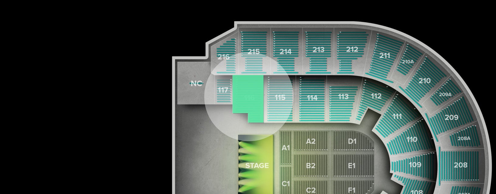 Seat view from Lower