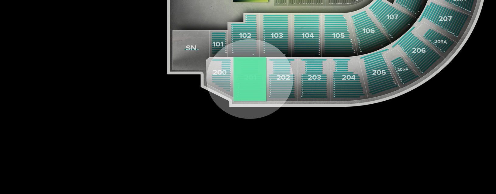 Seat view from Upper