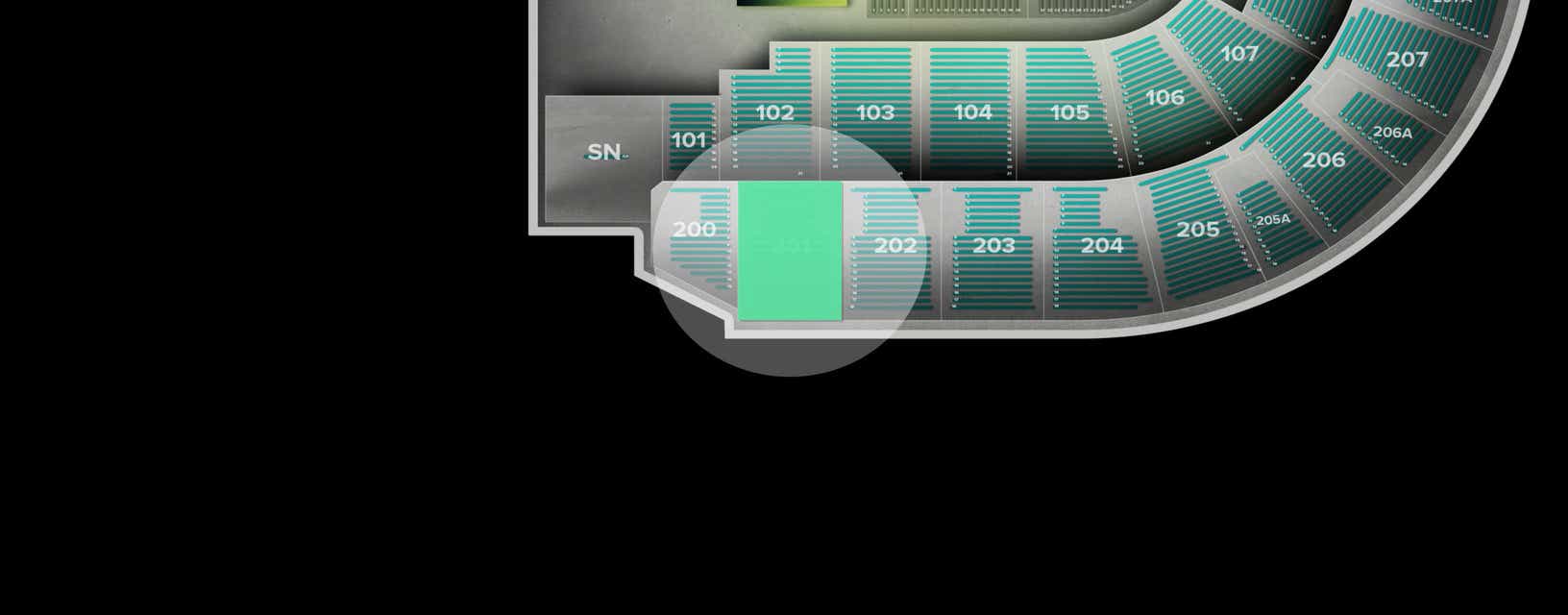 Seat view from Upper