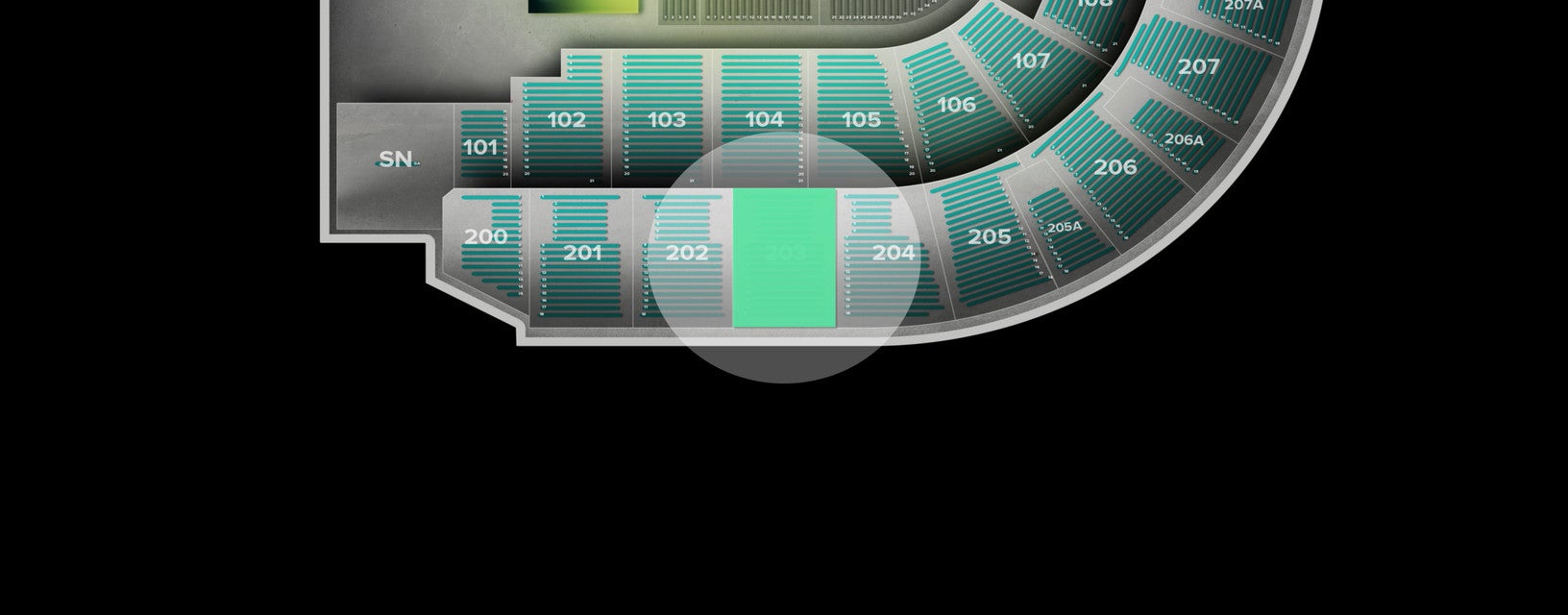 Seat view from Upper