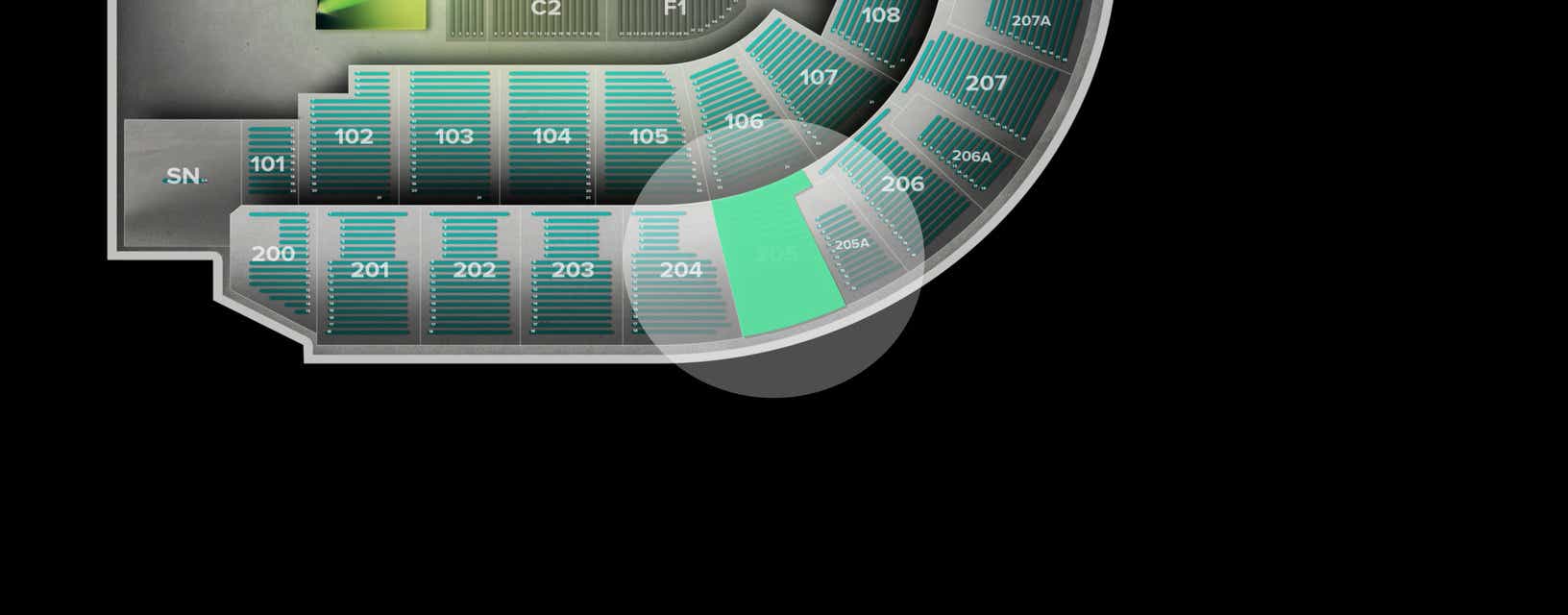 Seat view from Upper