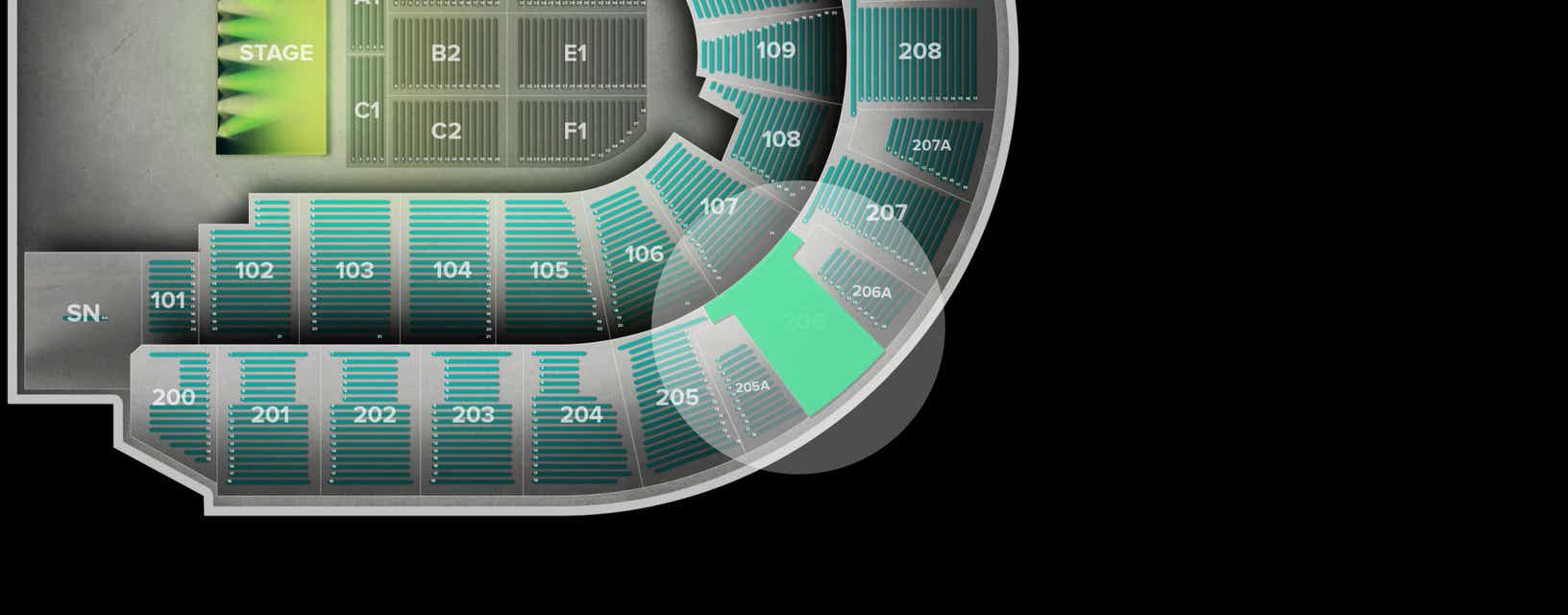 Seat view from Upper