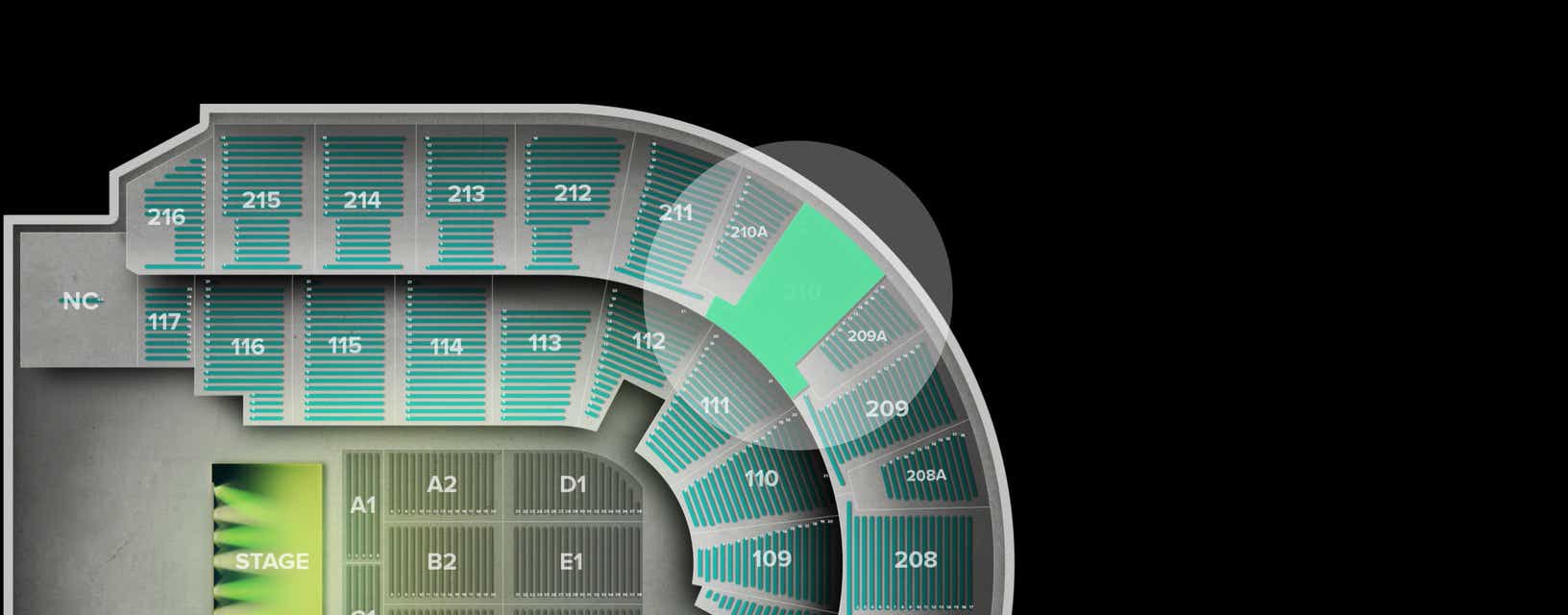 Seat view from Upper