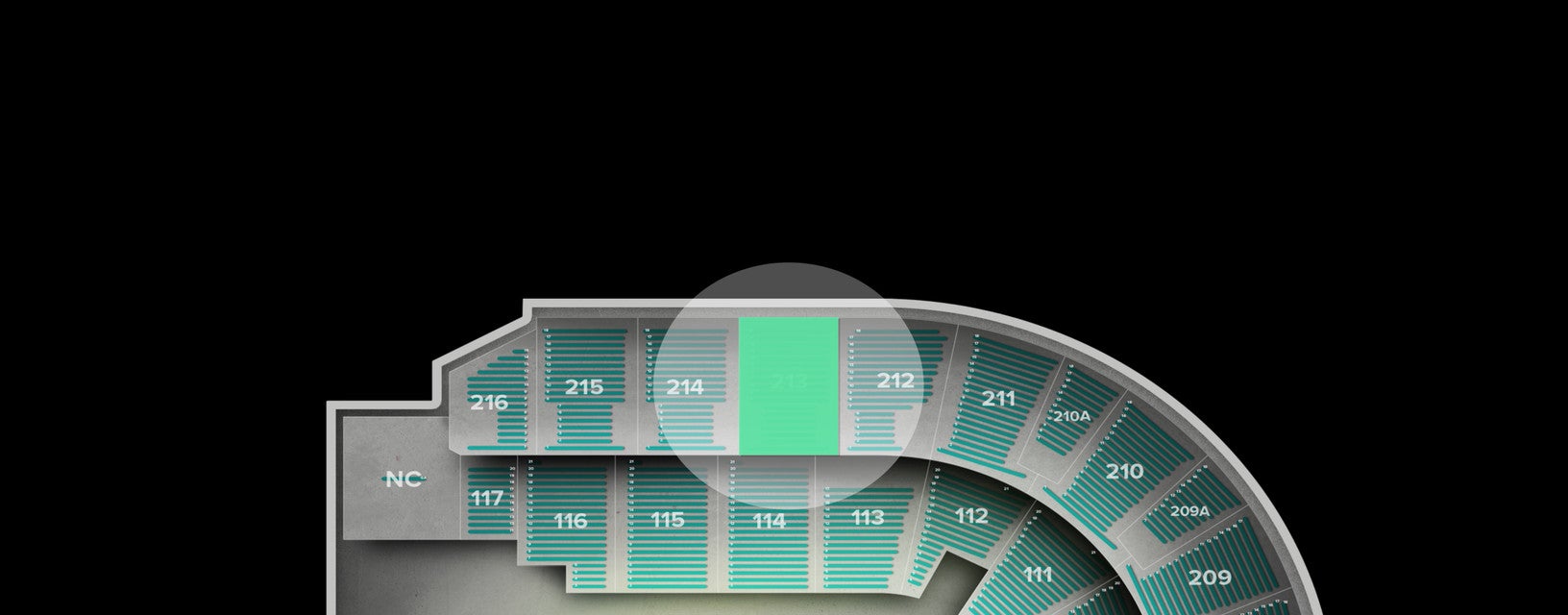 Seat view from Upper