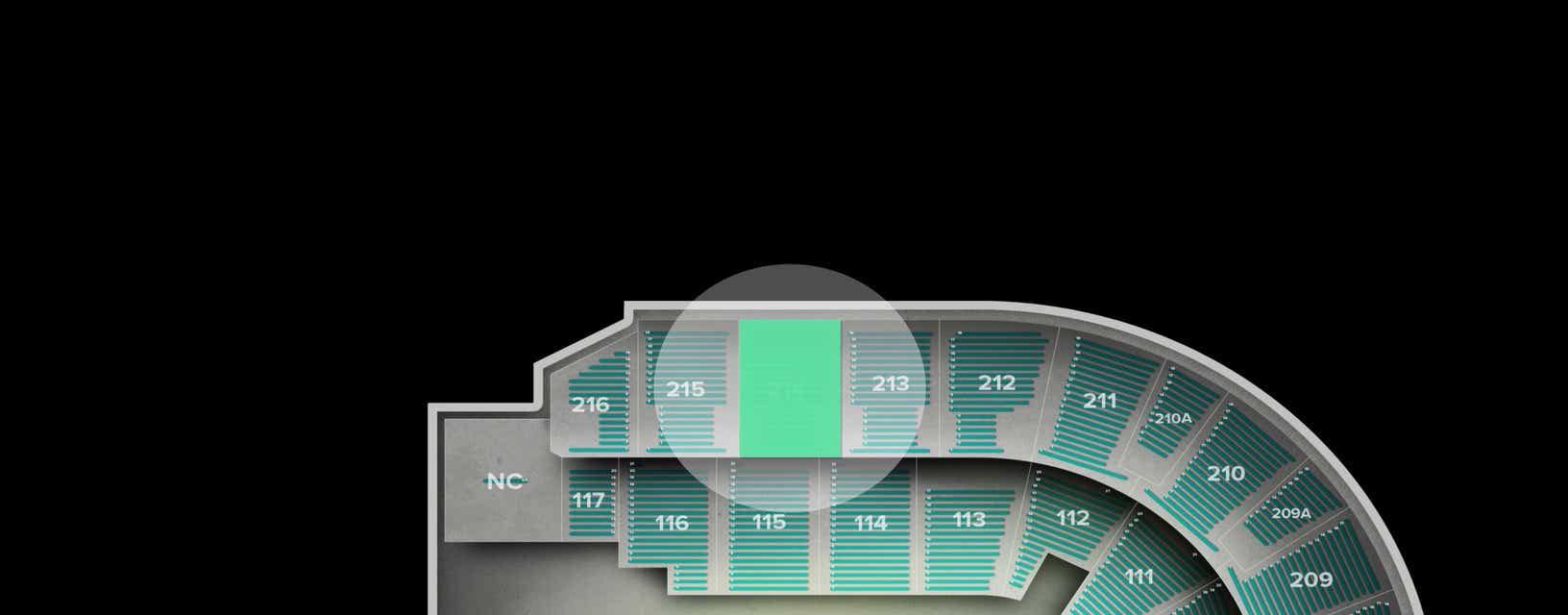 Seat view from Upper