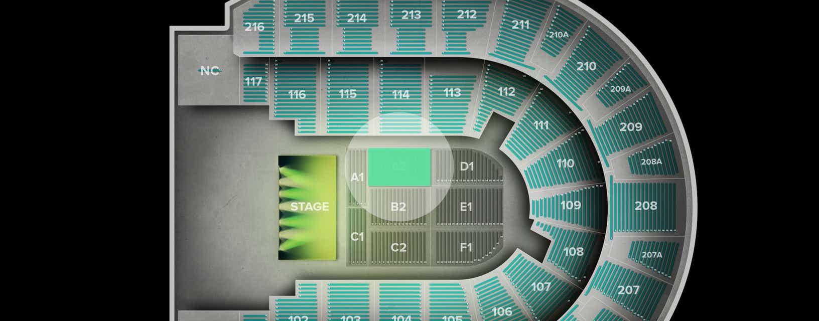 Seat view from Floor