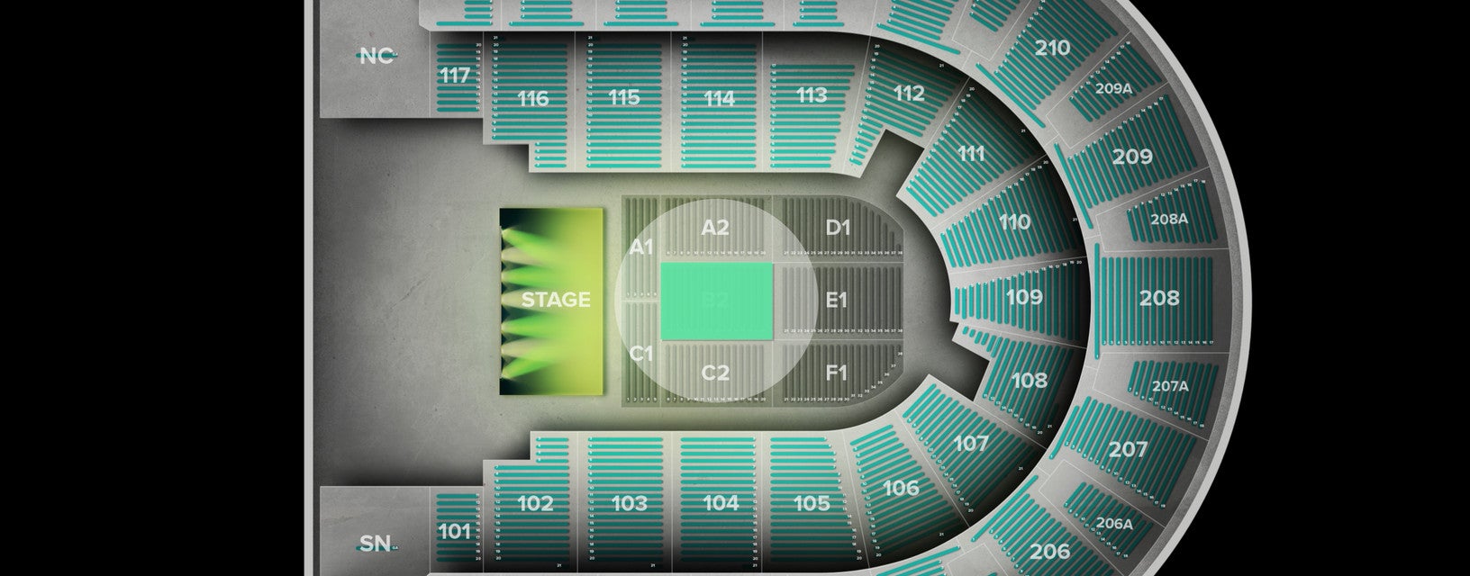 Seat view from Floor