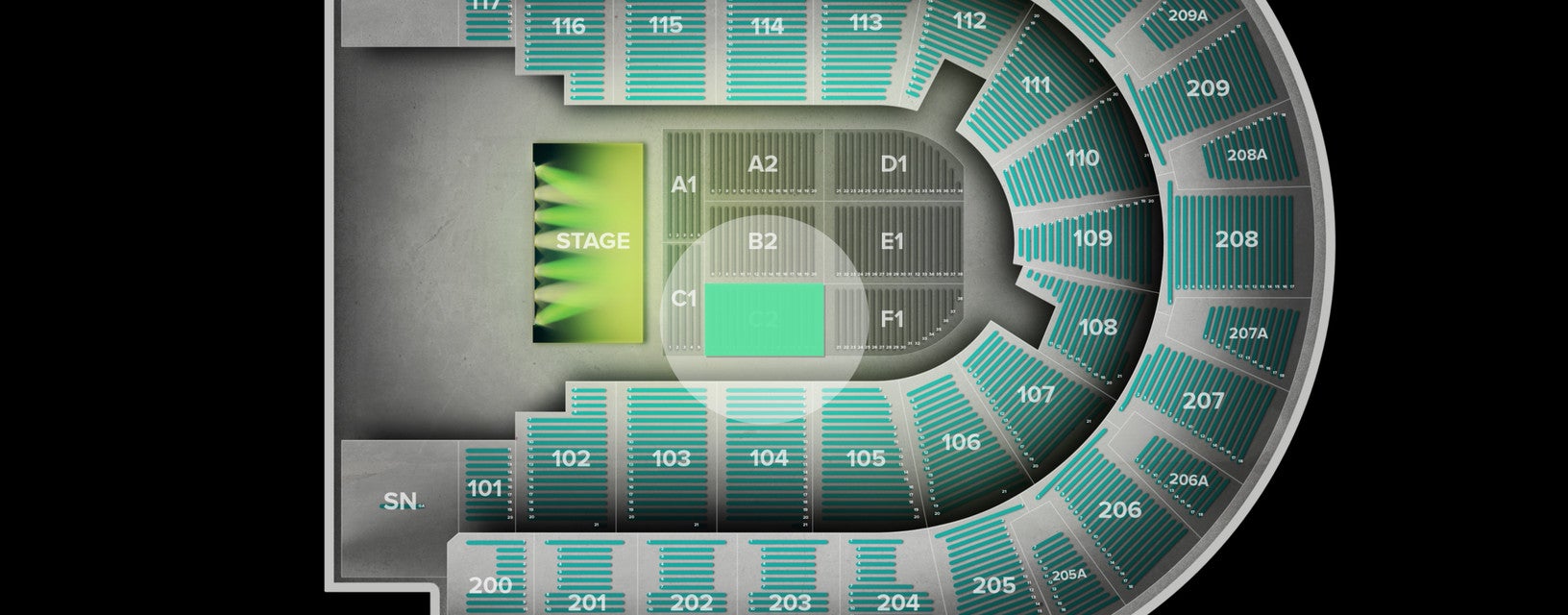 Seat view from Floor