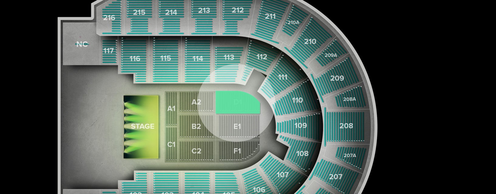 Seat view from Floor