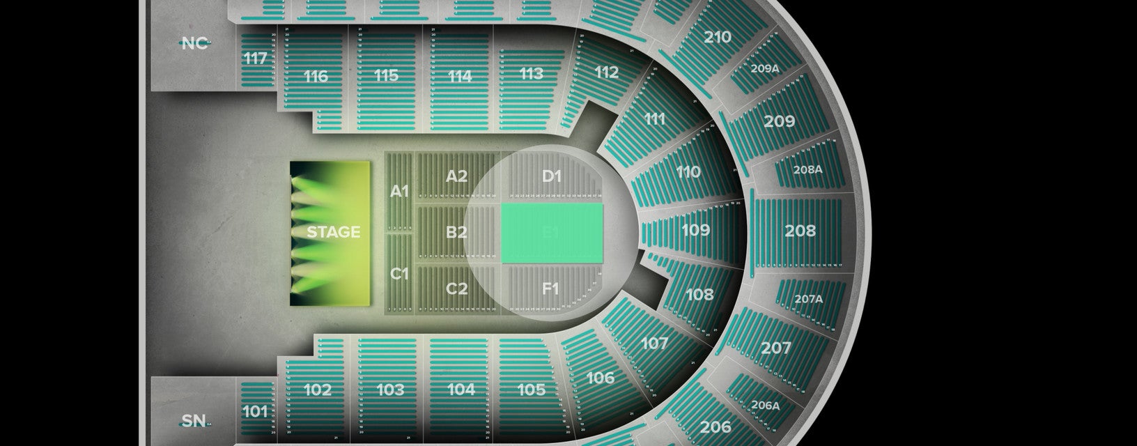 Seat view from Floor