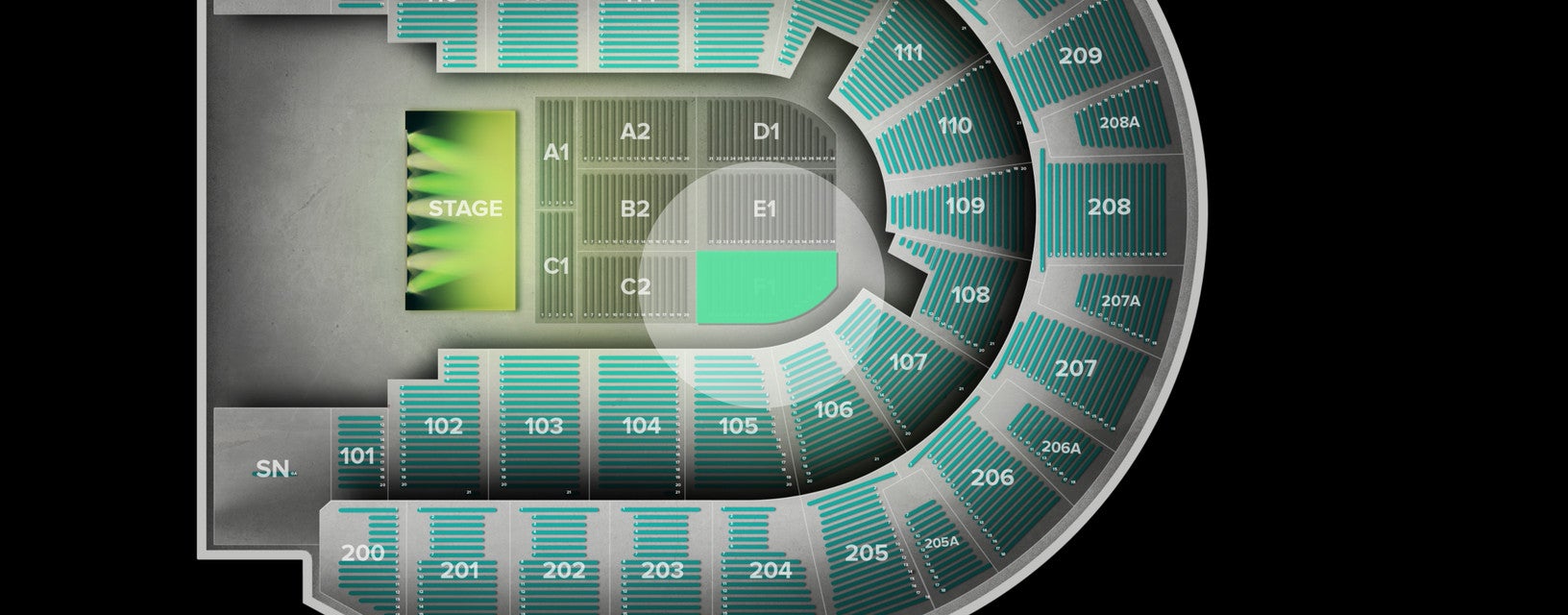 Seat view from Floor