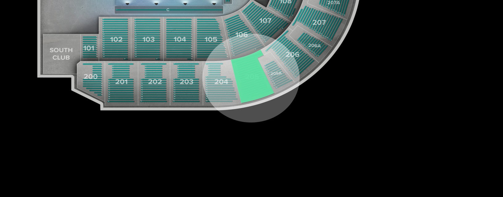 Seat view from Upper