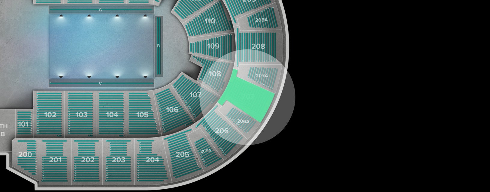 Seat view from Upper
