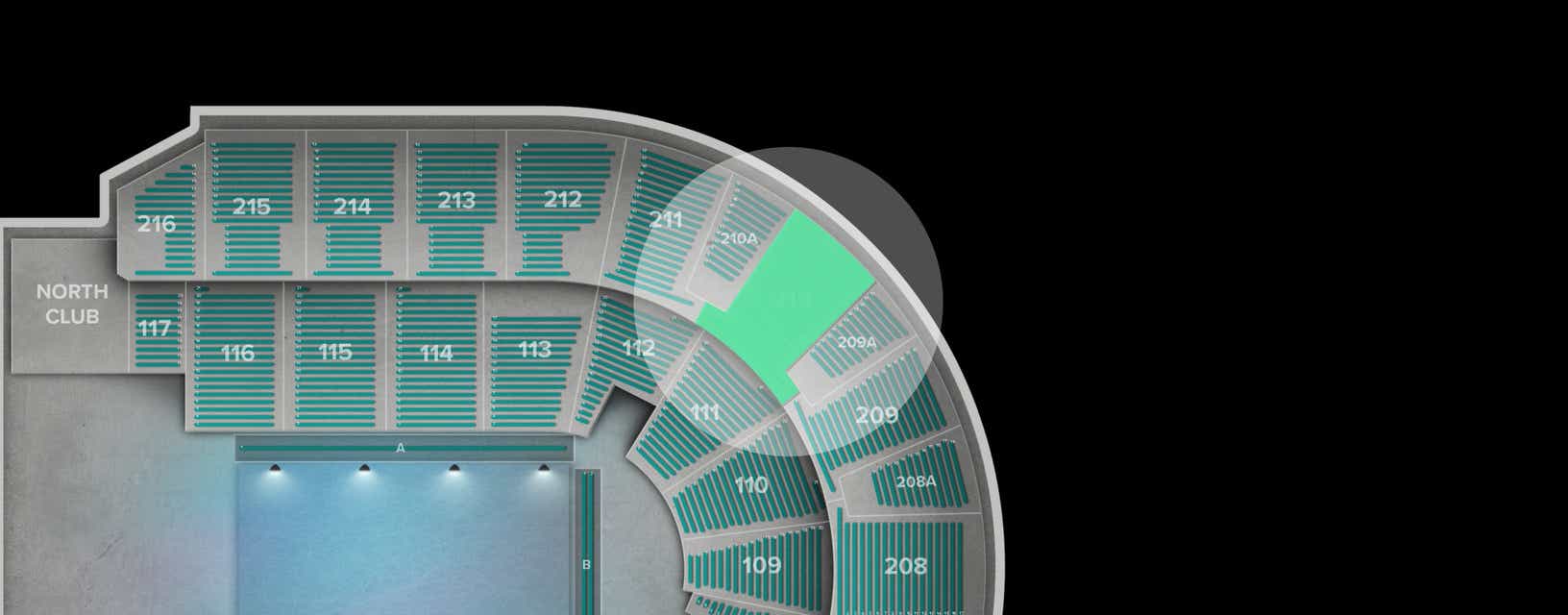 Seat view from Upper