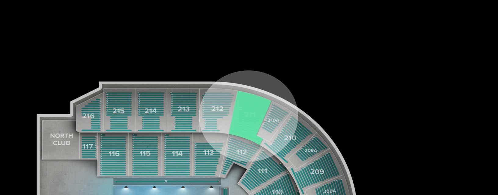 Seat view from Upper