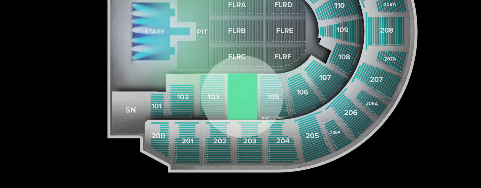 Seat view from Lower
