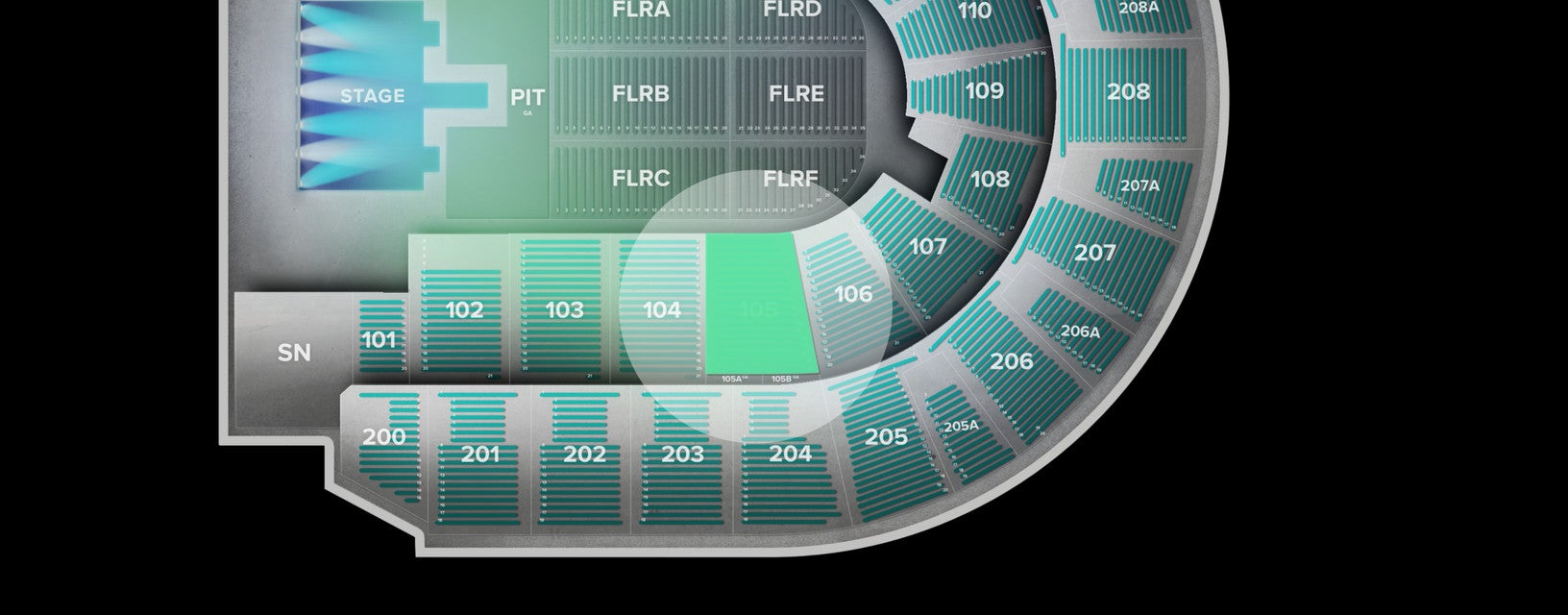 Seat view from Lower