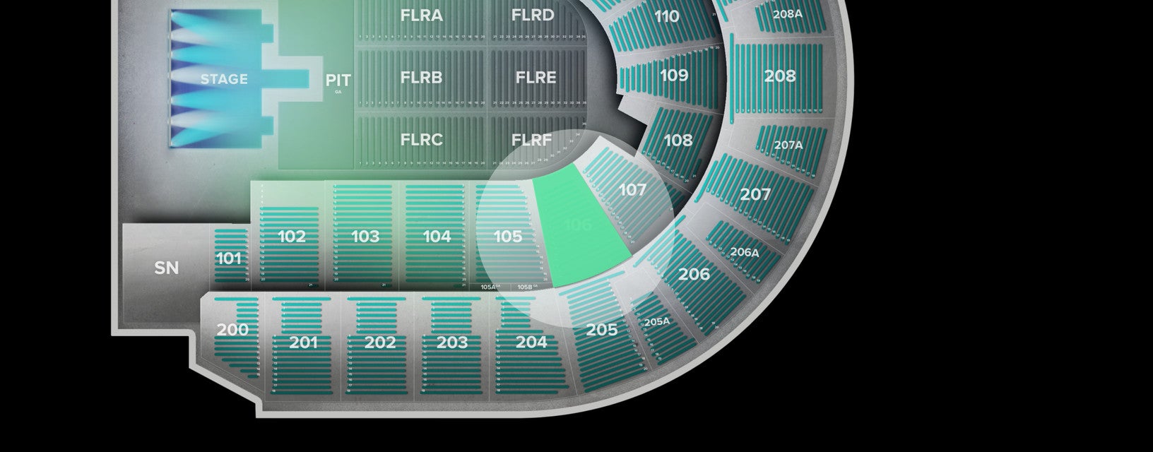 Seat view from Lower