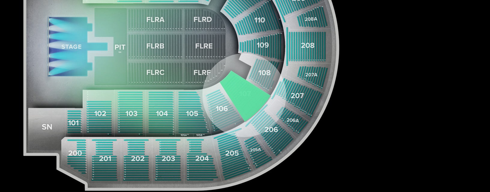Seat view from Lower