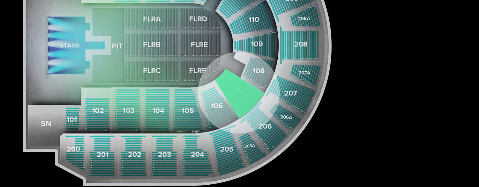 Seat view from Lower