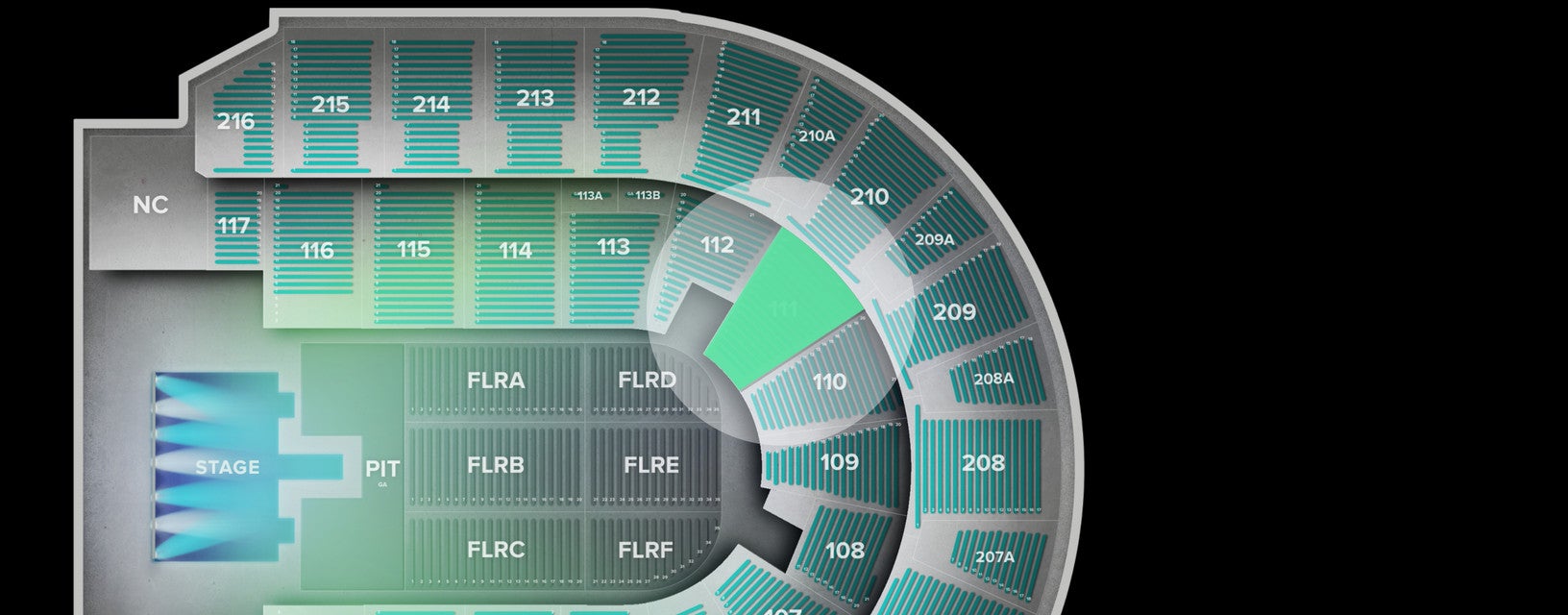Seat view from Lower