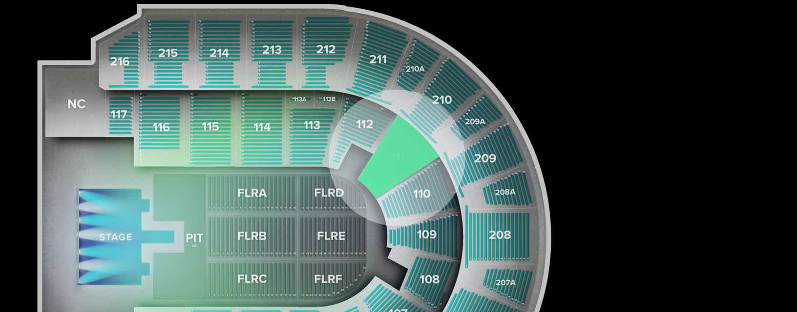 Seat view from Lower
