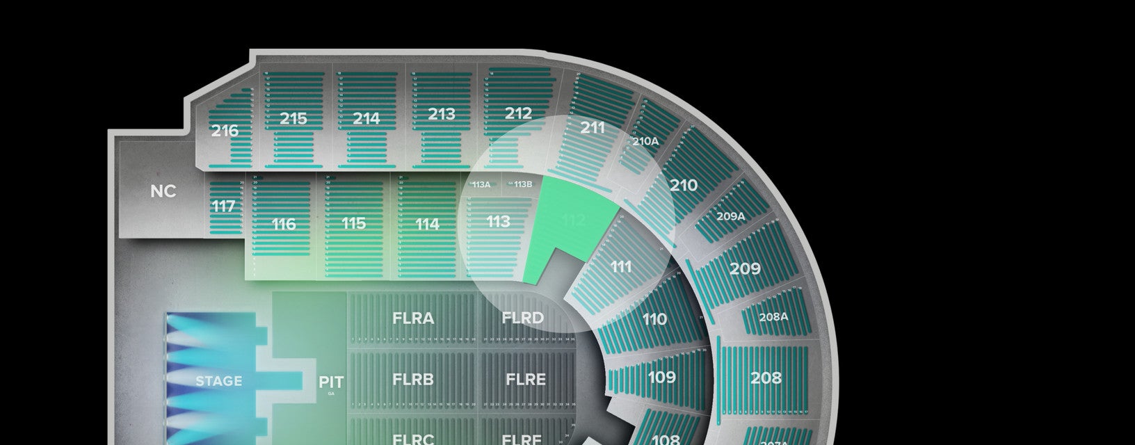 Seat view from Lower