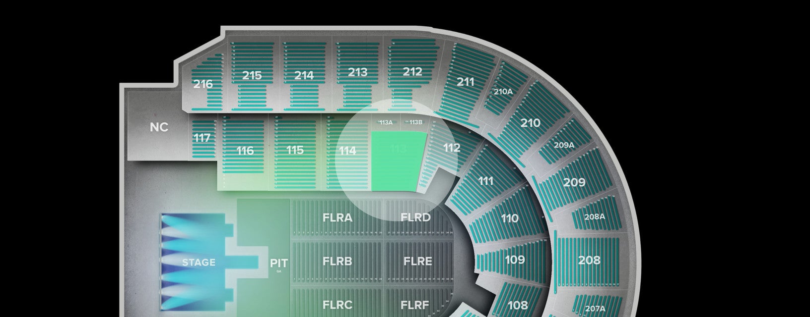 Seat view from Lower