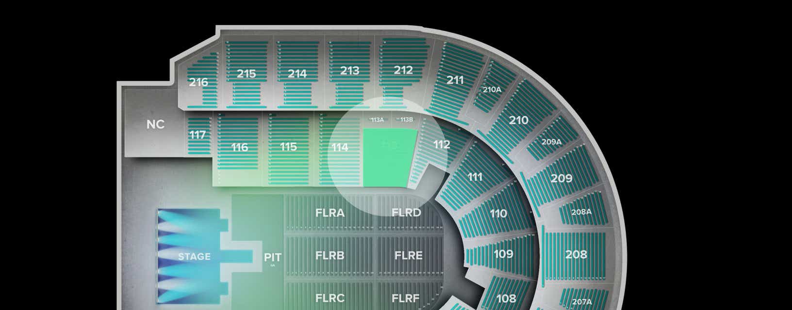 Seat view from Lower
