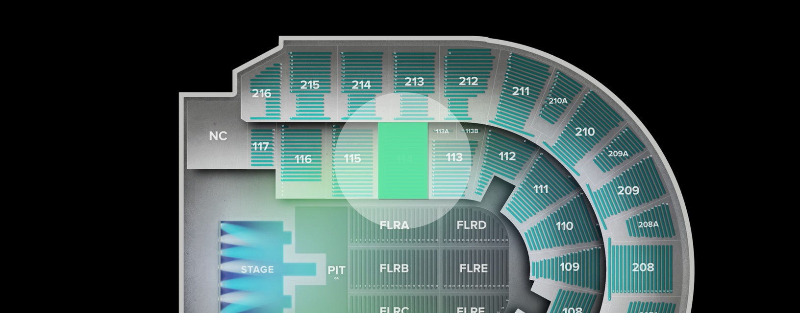 Seat view from Lower