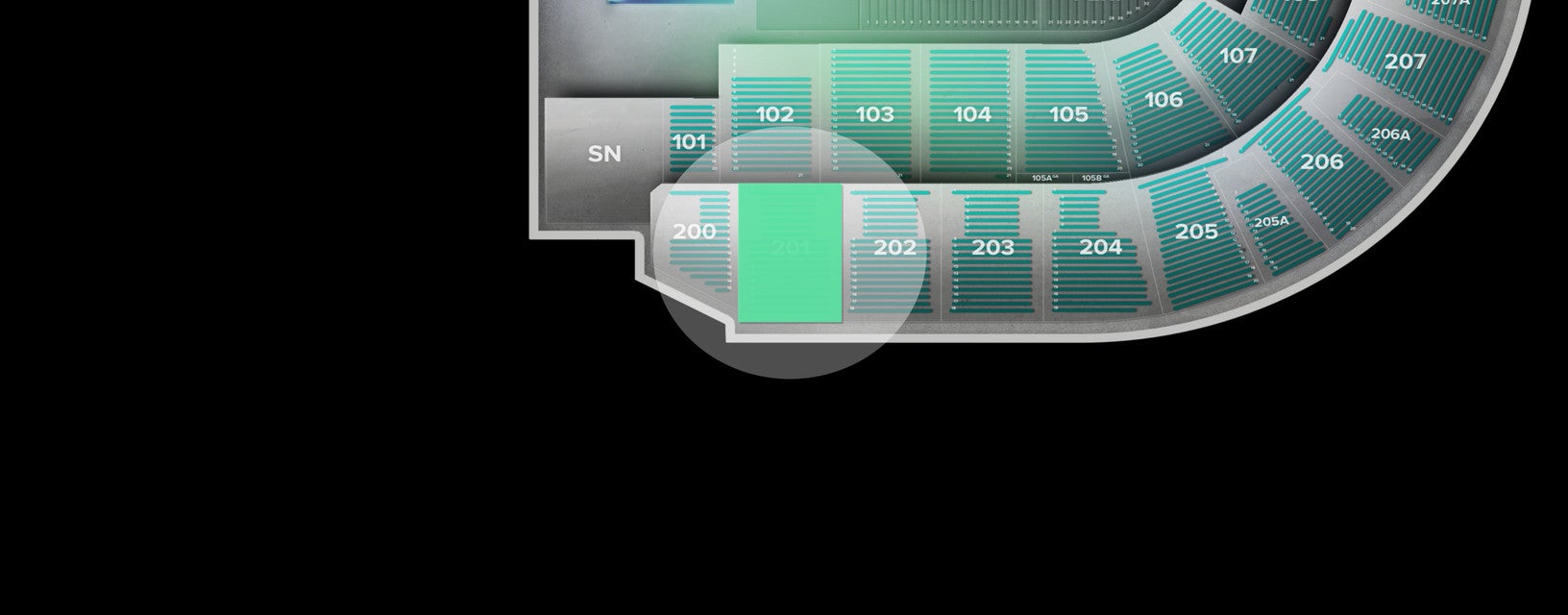 Seat view from Upper