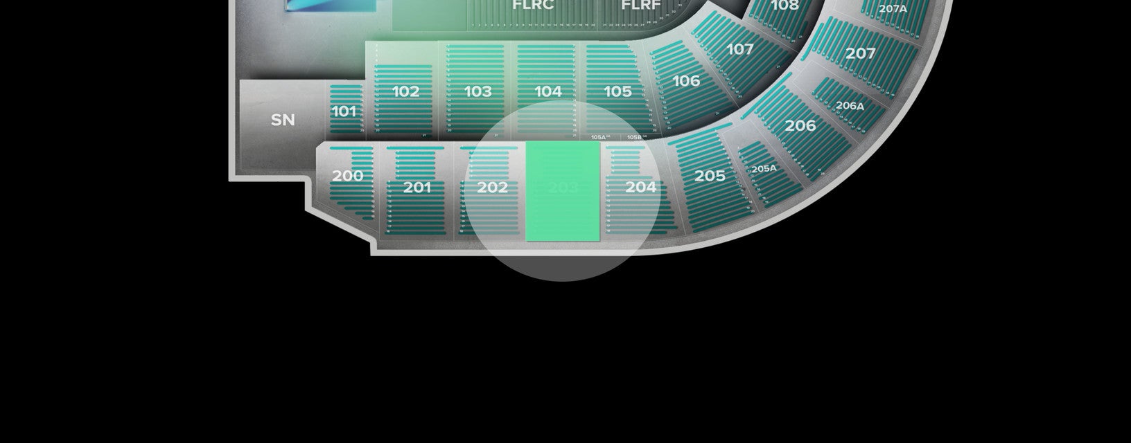 Seat view from Upper