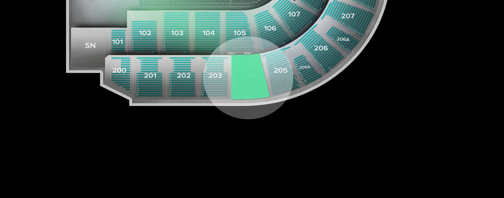 Seat view from Upper