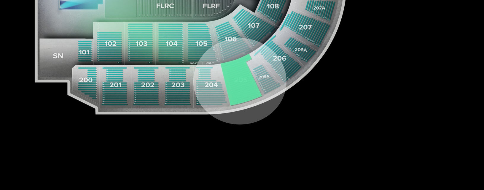 Seat view from Upper