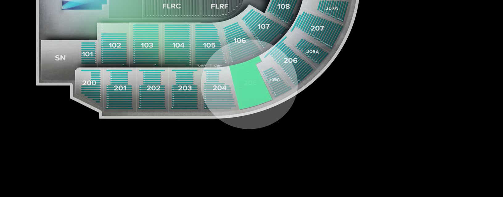 Seat view from Upper
