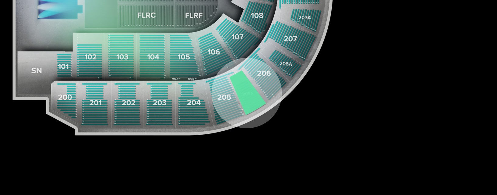 Seat view from Upper