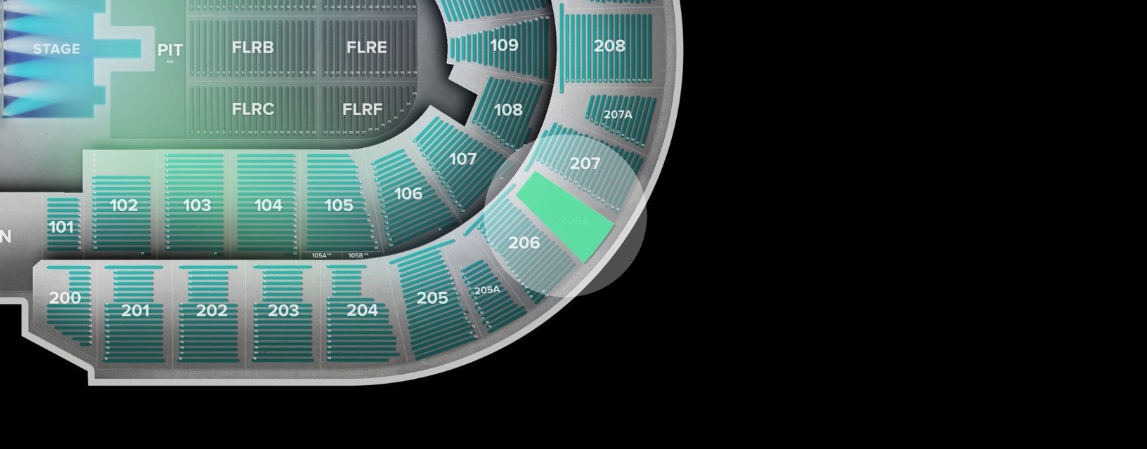 Seat view from Upper