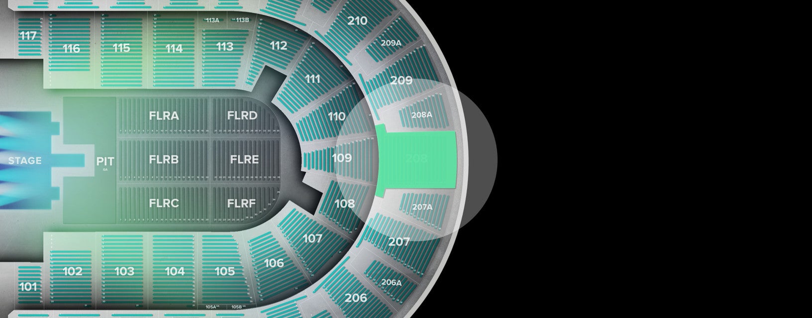 Seat view from Upper