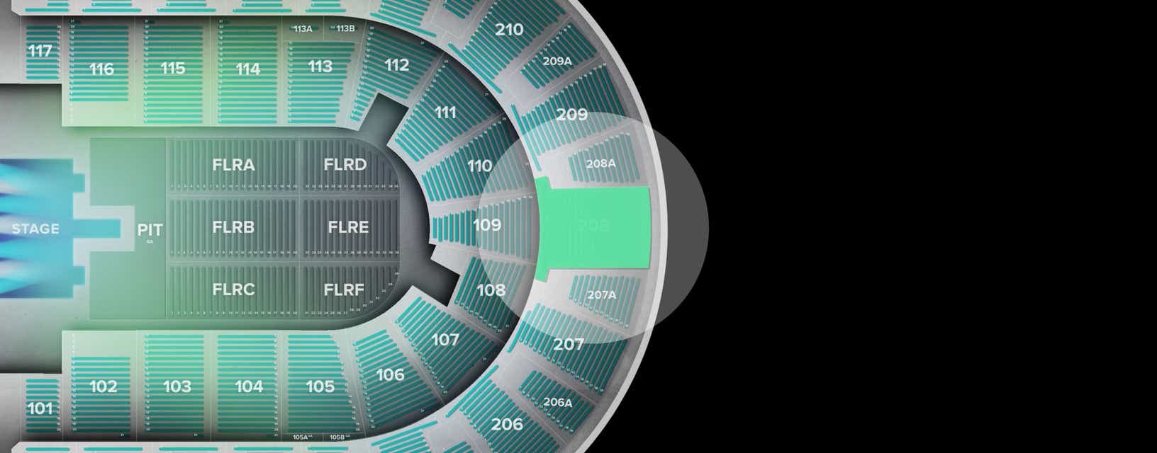 Seat view from Upper