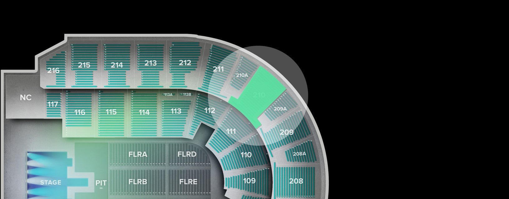 Seat view from Upper