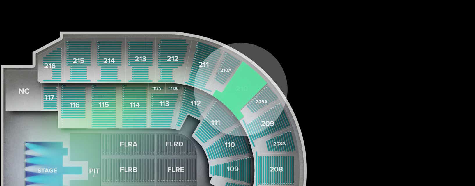Seat view from Upper