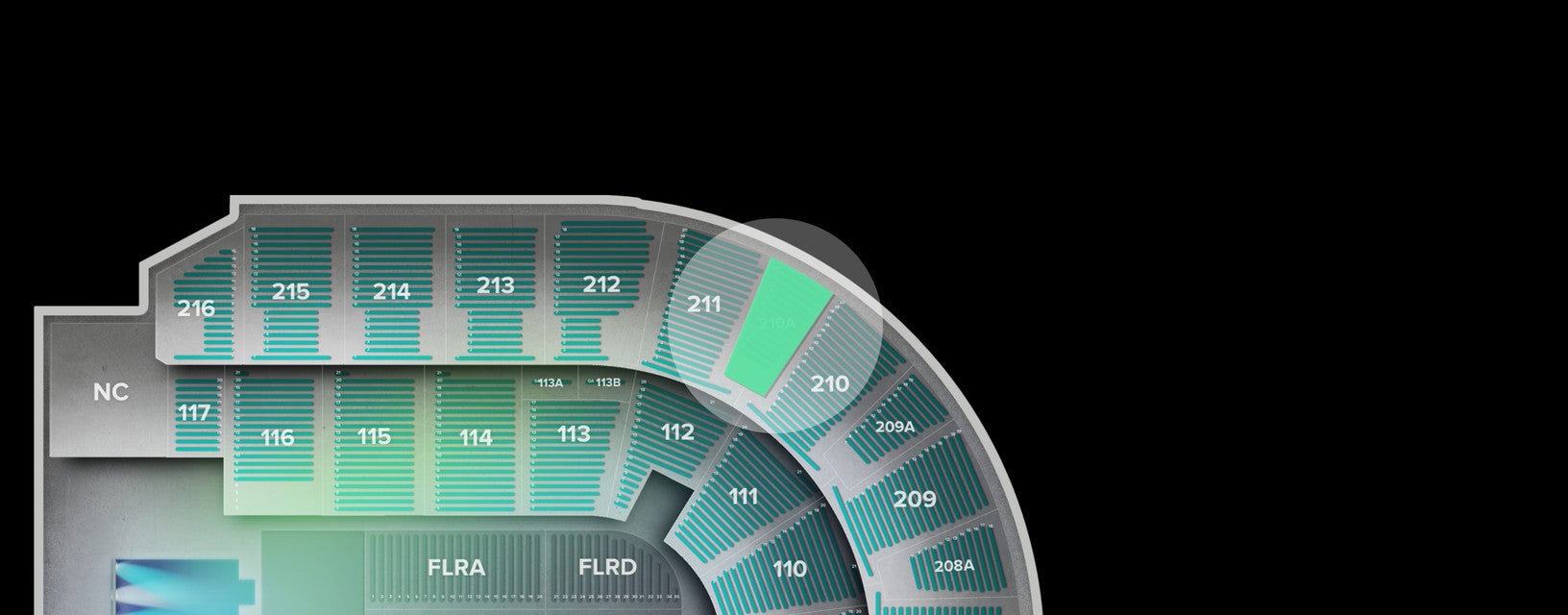 Seat view from Upper