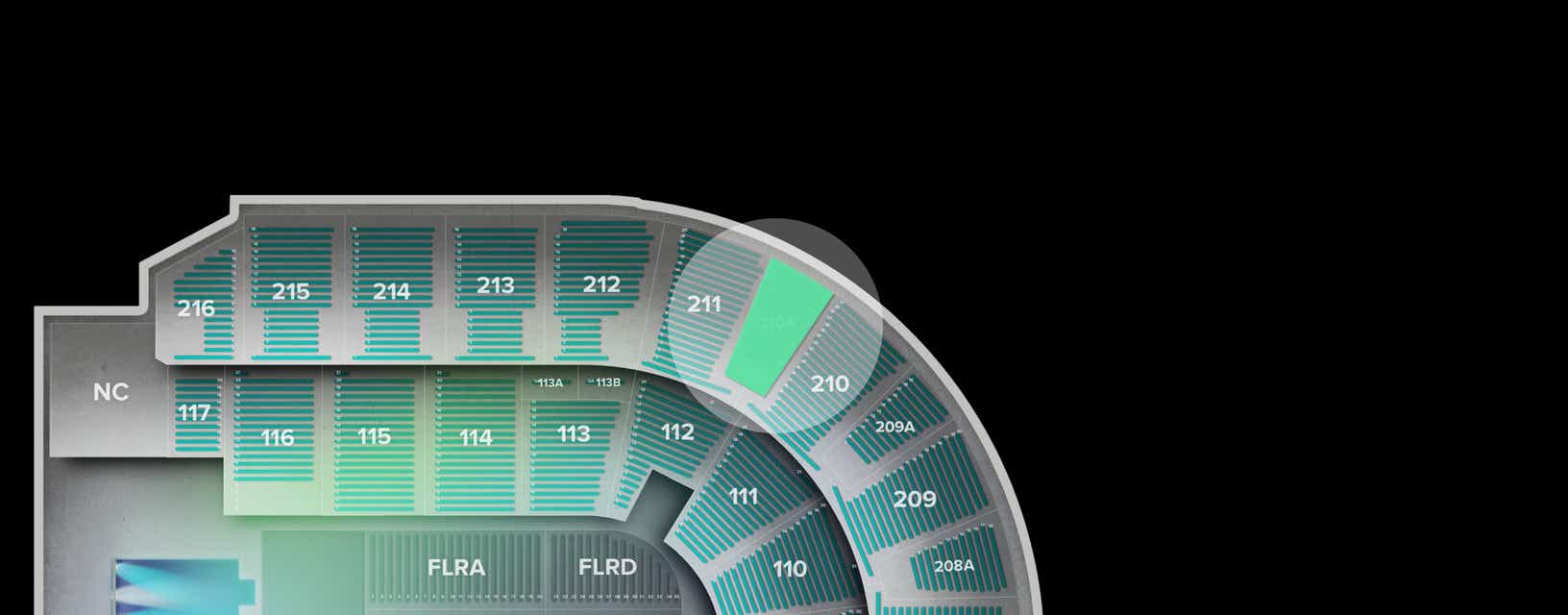 Seat view from Upper