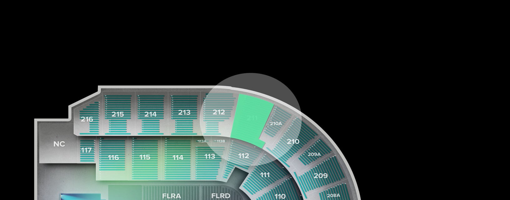 Seat view from Upper