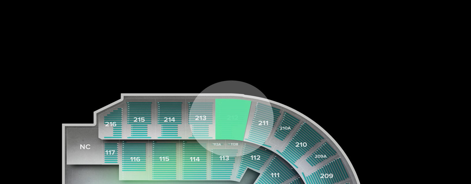 Seat view from Upper